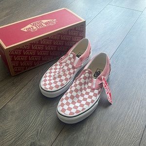Brand new pink Vans Unisex Slip On Rose/White Chalk